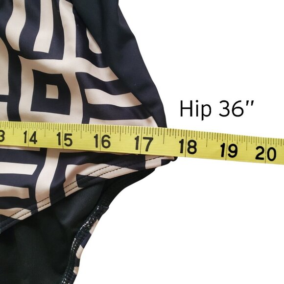 NWT Eomenie Tummy Control One Piece Swimsuit Slimming Lace Up Bathing Suit L - Picture 11 of 14